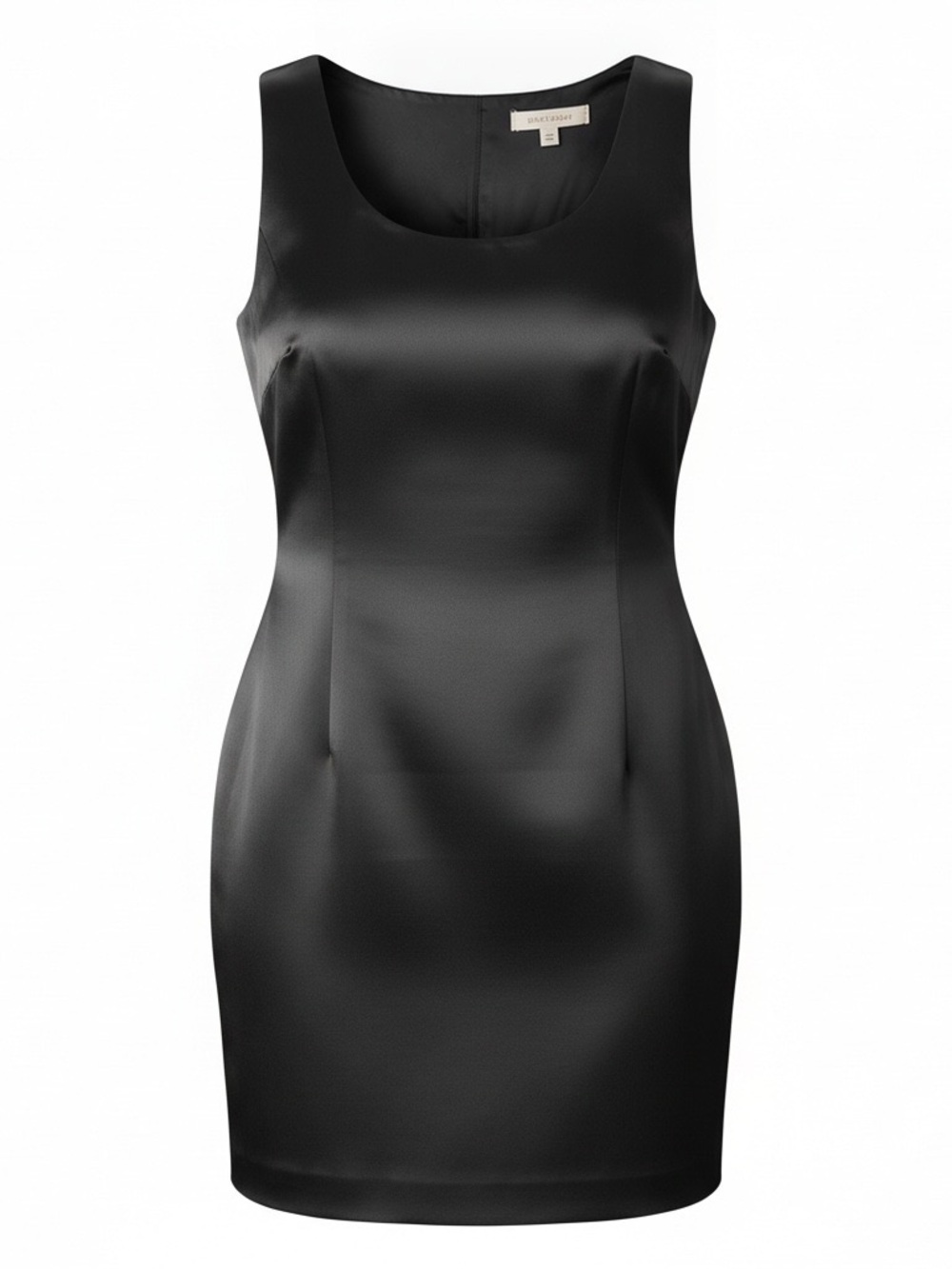 Mable Sheath Dress Womens 14 Black Like New Sleeveless V-Back Tie Sash LBD